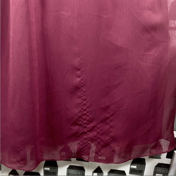 David’s bridal strapless chiffon dress - Picture 7 of 8